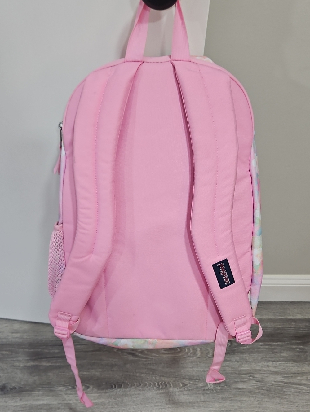 Jansport Big Student Backpack Pink Flowers - Picture 2 of 13